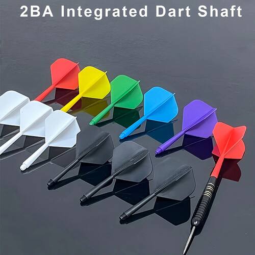 3PCS 2BA Plastic Dart Shaft Set, Integrated, High-Strength,