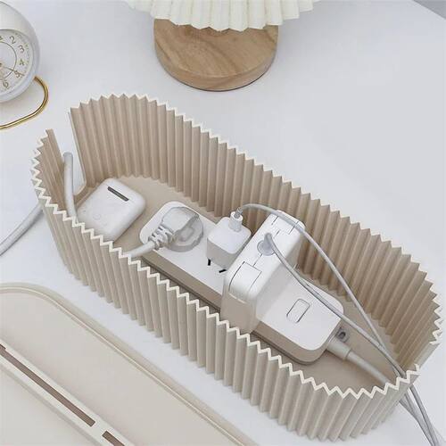 Nordic Plug Board Storage Box Cable Wire Organizer Case Sock