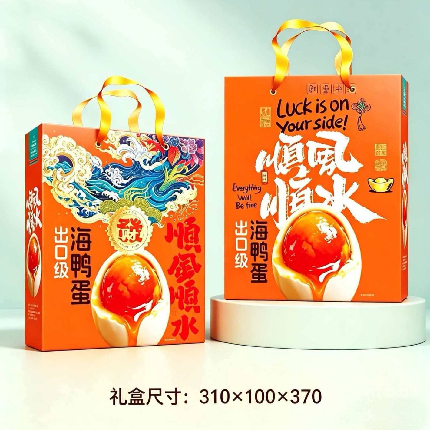 咸鸭蛋精美礼盒装即食烤海鸭蛋