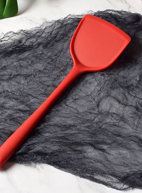 贝尔图硅胶铲平底锅不粘锅专用红色耐高温烘焙煎铲炒菜铲