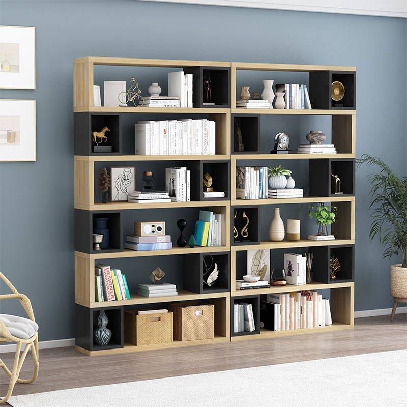 简约现代书架置物架落地书柜办公室组合架客厅隔断展示柜多层书橱