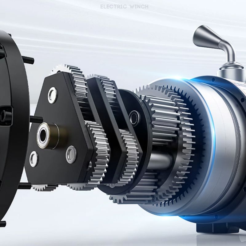 顺丰电动绞盘12v车载24v越野汽车自救电机牵引起重小型吊机卷扬机