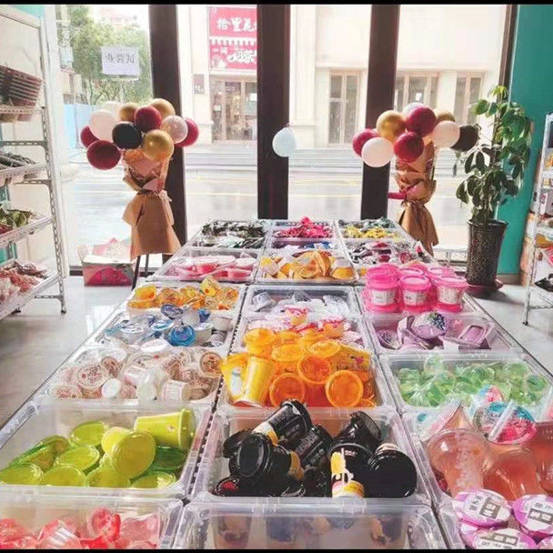 超市散称零食展示架简易糖果小食品中岛展示货架出租屋促销展示柜