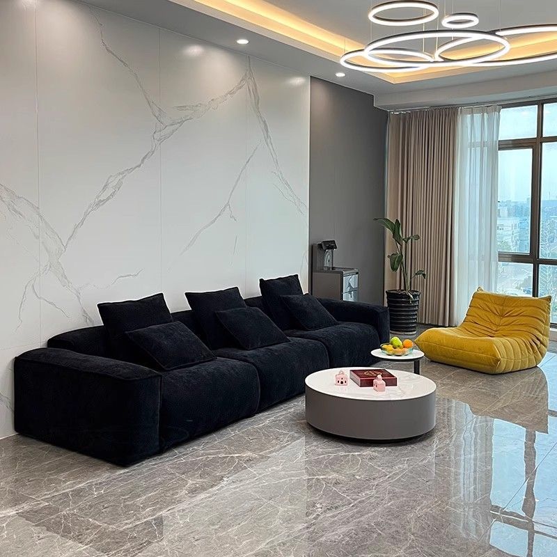 雪尼尔沙发2025网红新款北欧大小户型直排沙发轻奢现代意式极简