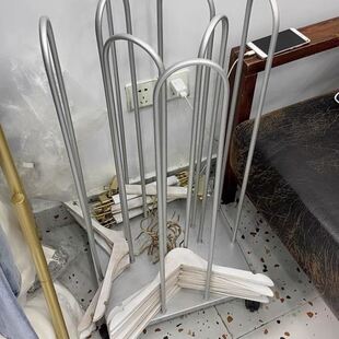 可移動男女裝 衣架收納架神器服裝 店放衣褲 架 夾架整理架 店衣褲