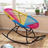 北欧摇椅家用摇摇椅休闲 藤椅 大人摇椅藤编躺椅阳台懒人椅子夏季