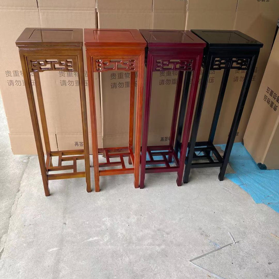 特价包邮仿古实木花架多层移动落地卧室客厅阳台置物架盆栽架花几