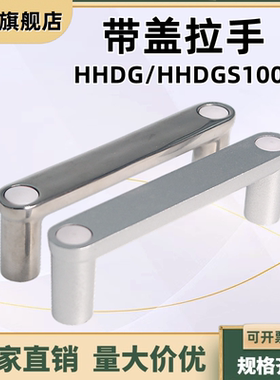 外装型带盖拉手HHDG100 HHDGS100 铝合金方形不锈钢型材板用把手