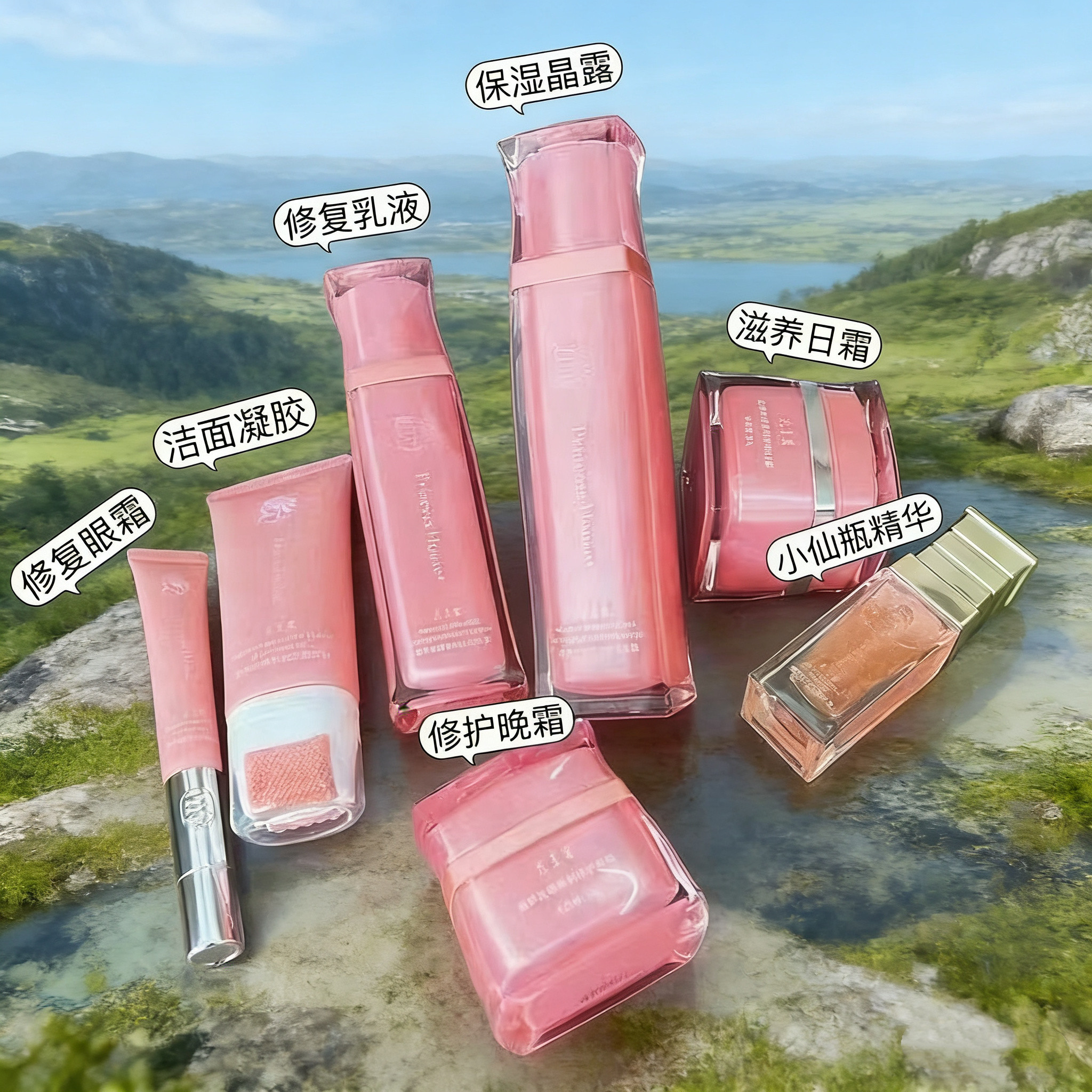 新版公主家护肤品新品化妆品套装正品木木团队日霜晚霜精华