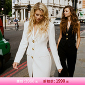 甄选5折 NanaJacqueline明星同款 三粒扣长款 西装 女气质宽松外套