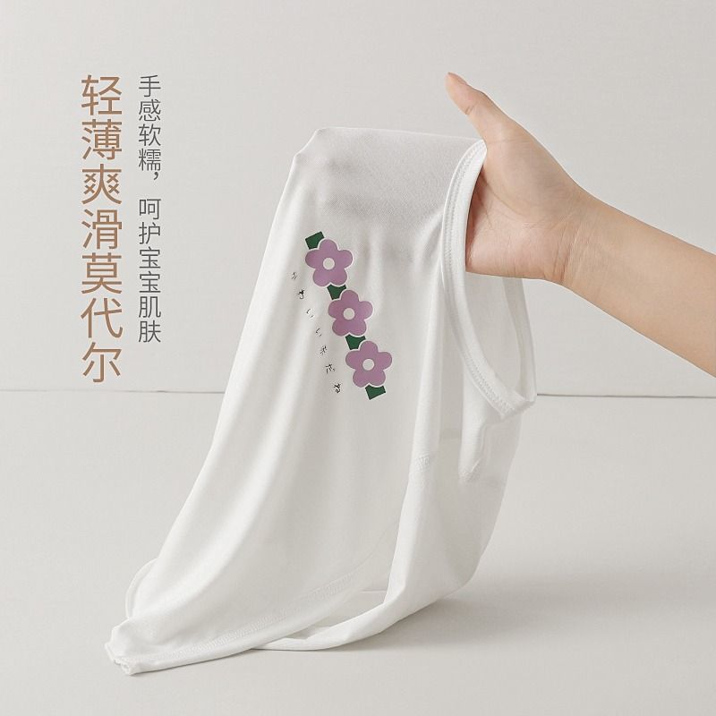 莫代尔童装女长袖T恤四季
