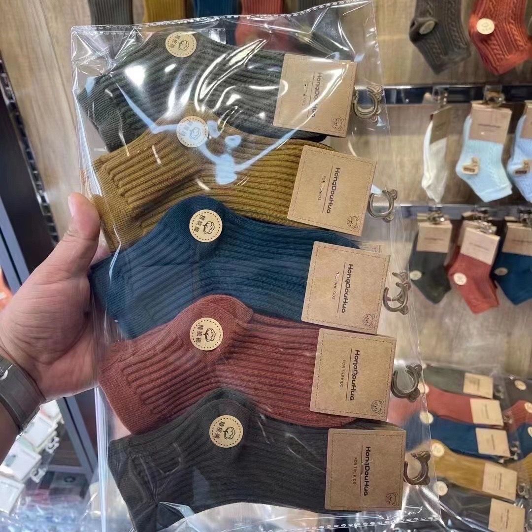 儿童袜子秋冬款中筒棉袜
