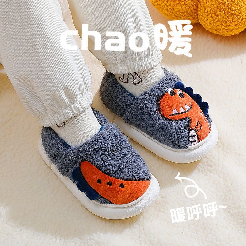 儿童棉鞋秋冬季包跟男童