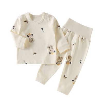 婴儿秋衣套装a类高腰男女宝宝秋衣裤纯棉衣服婴儿服装分体睡衣