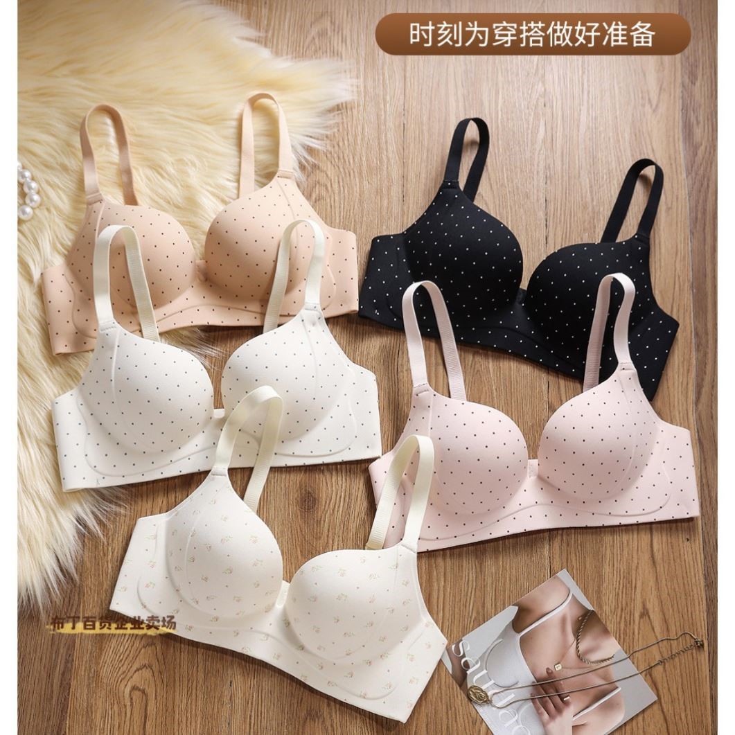 原版无痕性感内衣女小胸聚拢显大加厚无钢圈收副乳防下垂上托文胸