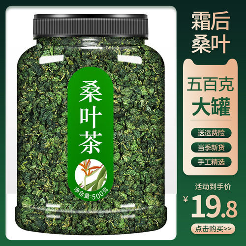 向颐霜后桑叶茶500克精选大罐装