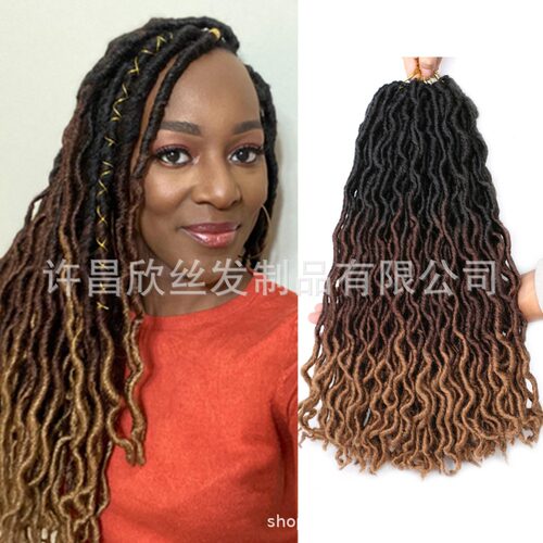 化纤脏辫假发吉普赛外贸欧美非假发辫子钩针接发Gypsy Locs hair