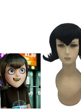 精灵旅社 吸血鬼之女梅维丝 mavis 反翘黑色短发 cosplay假发