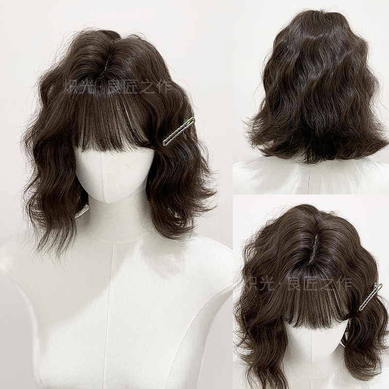 炽光假发女Lolita短卷发羊毛卷短发女慵懒卷时尚全头套