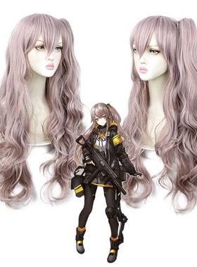 少女前线角色假发 ump45cos假发 混色茶棕色cosplay假发