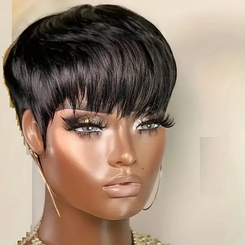 欧美时尚短发假发全头套 非洲热销男女同款假发