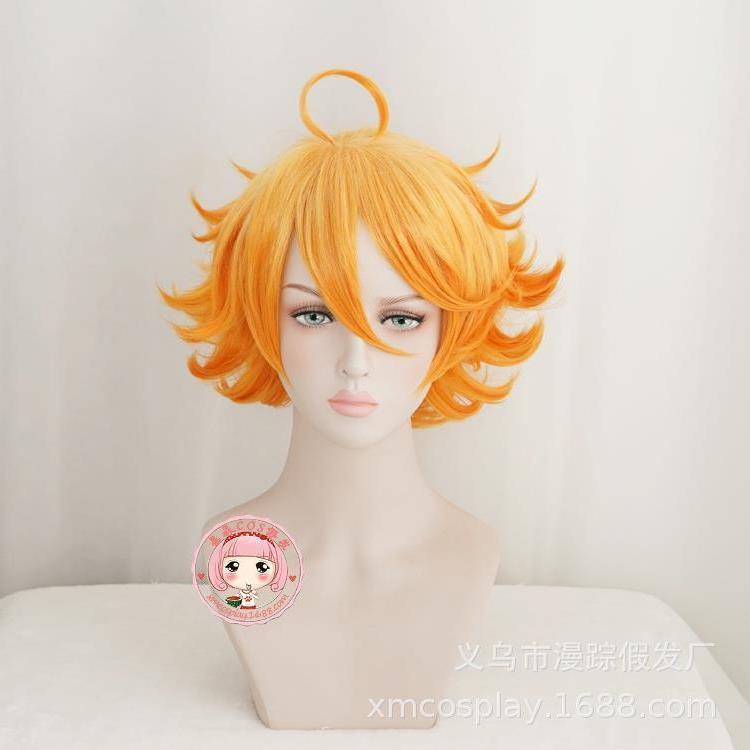 无现货 约定的梦幻岛 艾玛  cosplay假发 金色渐变假毛 高温丝