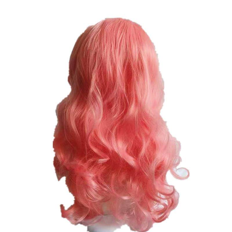 电影后裔4假发Descendants 4星光继承者红心皇后手卷假发粉色卷发