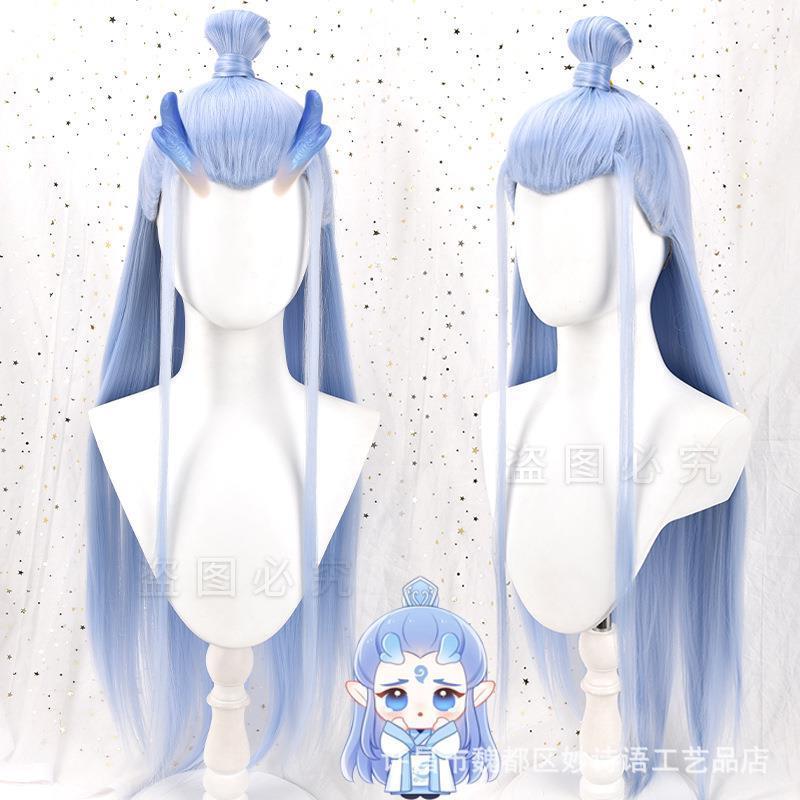 古装假发头套哪吒系列之【敖丙敖光】COS假发美人尖长发假发造型