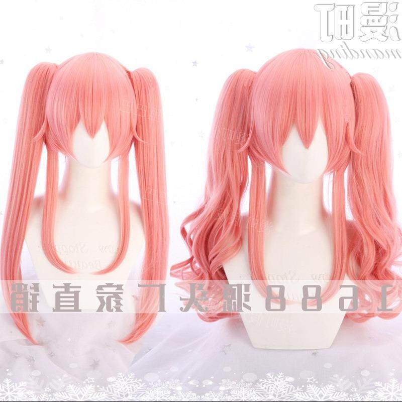 【假发厂】FGO玉藻前 fate玉藻猫 卷/直双马尾cosplay 假发