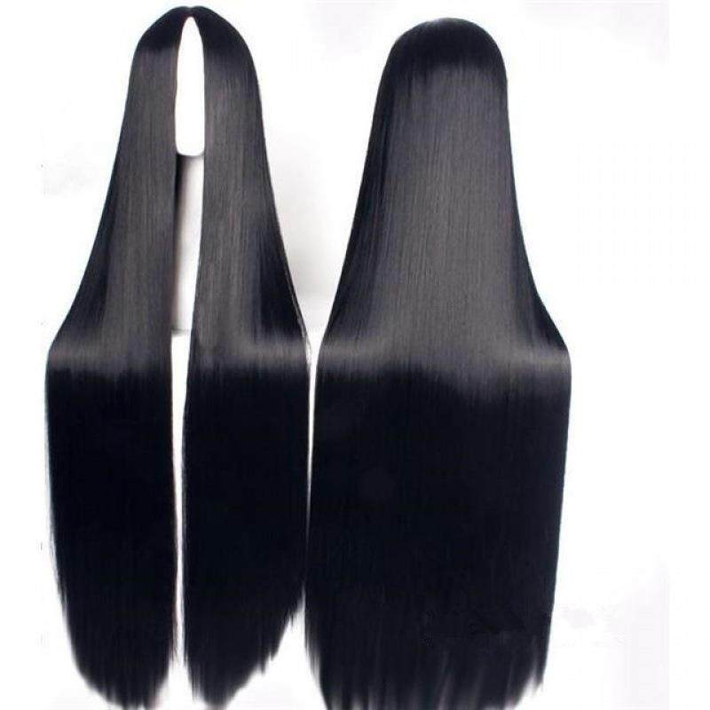 假发头套cos黑长直古装动漫男女自然男扮女装长