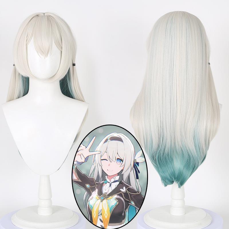 留林 崩坏星穹铁道萤火虫 流萤 仿真头皮顶游戏cosplay假发