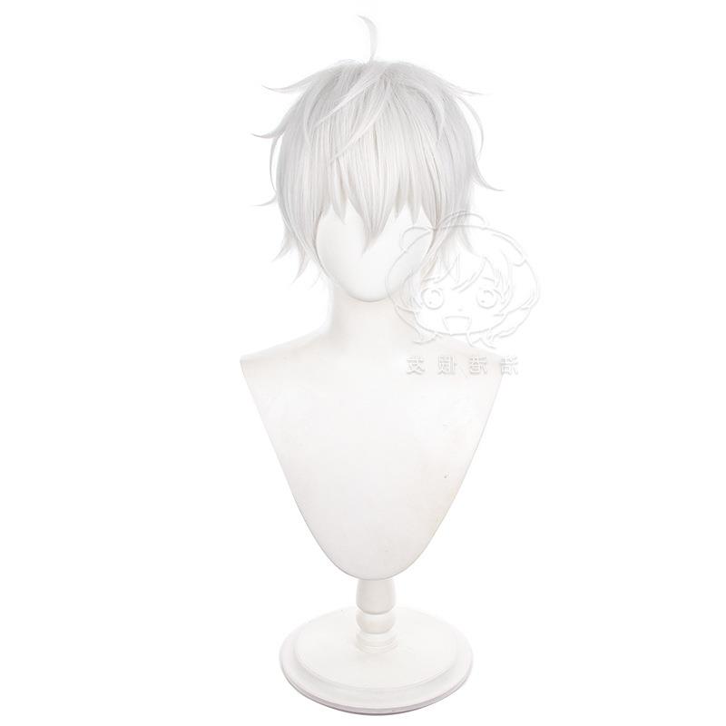 蓝色 凪诚士郎 cos假发  圆头皮反翘短发cosplay动漫