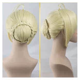 saber吾王cos假发呆毛Fate阿尔托利亚尼禄冲田总司cosplay大发包