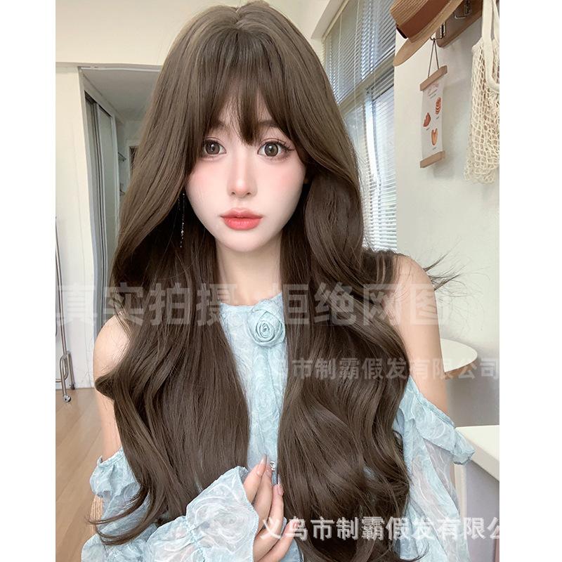 制霸假发女长发自然全头套式大波浪长卷发中长发仿真发假发套新款