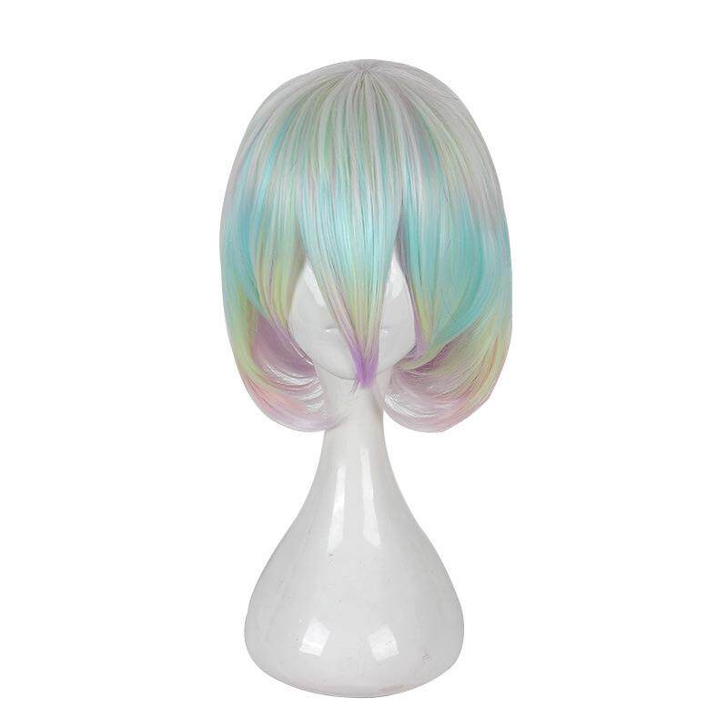 厂家直销 宝石之国 钻石假发 特调彩色渐变七彩 cosplay动漫假发