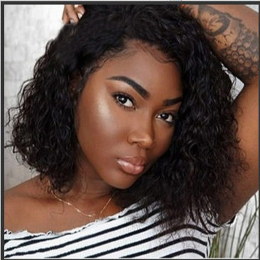 跨境非洲小卷假发hair欧美假发女短卷发玫瑰网化纤假发全头套wigs