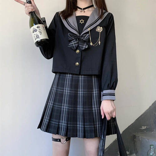 学生制服套装不良少女jk价格 学生制服套装不良少女jk图片 星期三