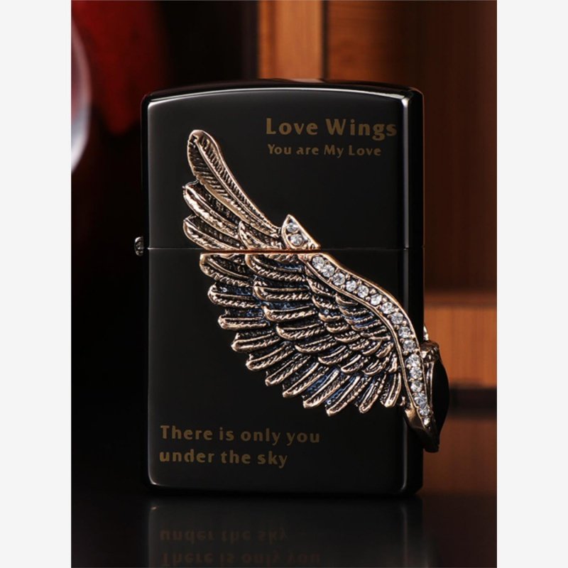 爱神之翼贴章煤油打火机男士情人节生日礼物高档送男友,ZIPPO/瑞士军刀/眼镜,煤油打火机,淘宝优惠券,粉丝福利购,淘宝优惠卷