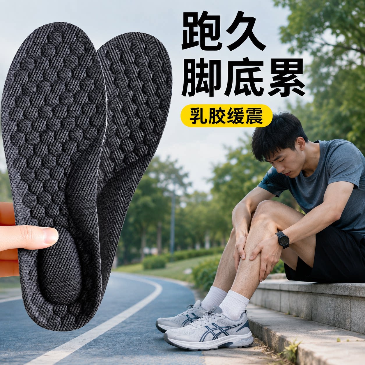 跑鞋足弓支撑运动减震跑步专用