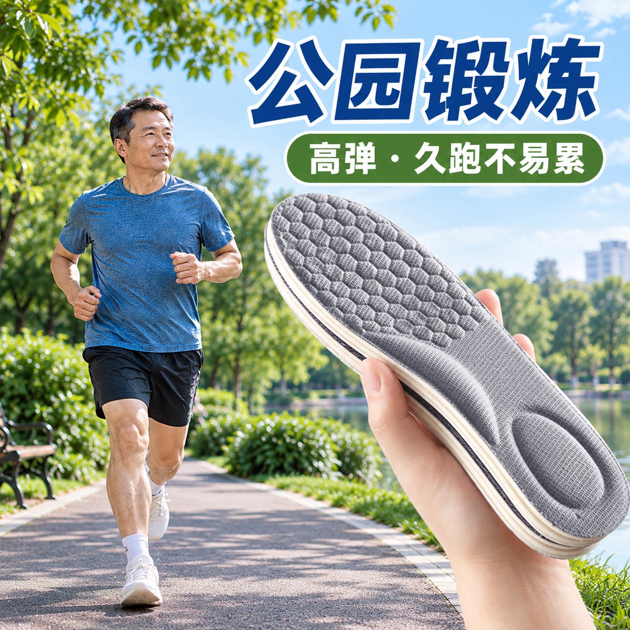 专业跑步鞋垫男士乳胶运动减震