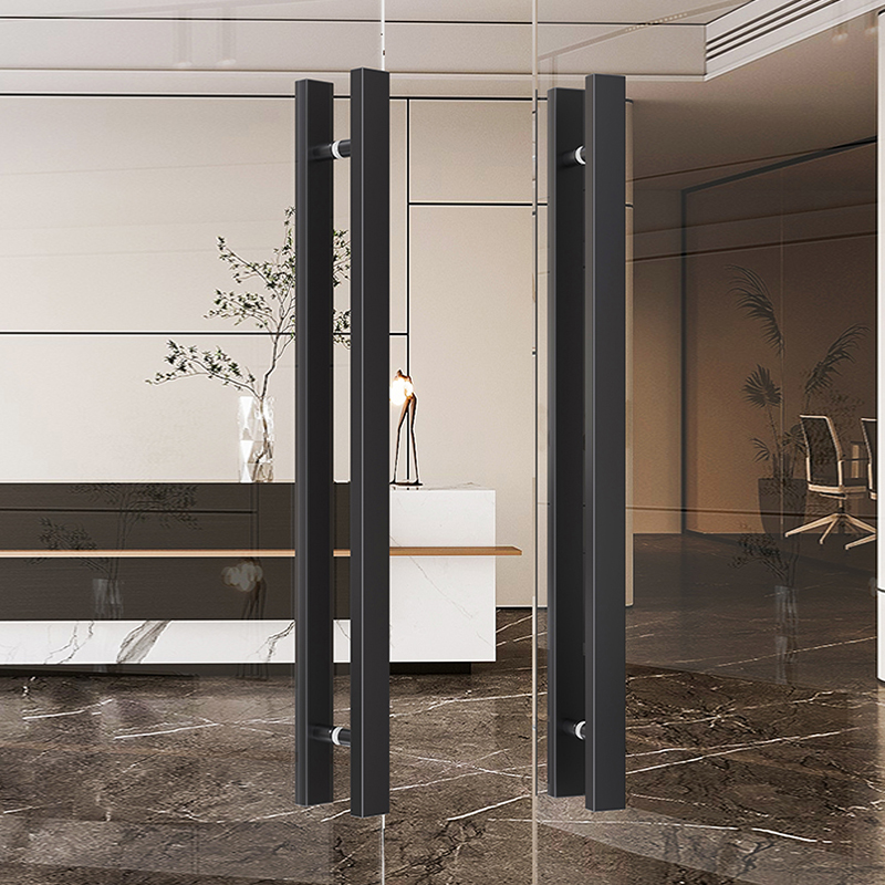 加厚不锈钢实木门把手玻璃门拉手