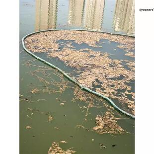 拉浮萍网土塘打捞水面围器拦污江河藕田拉拖湖泊河道拦网浮筒厂家