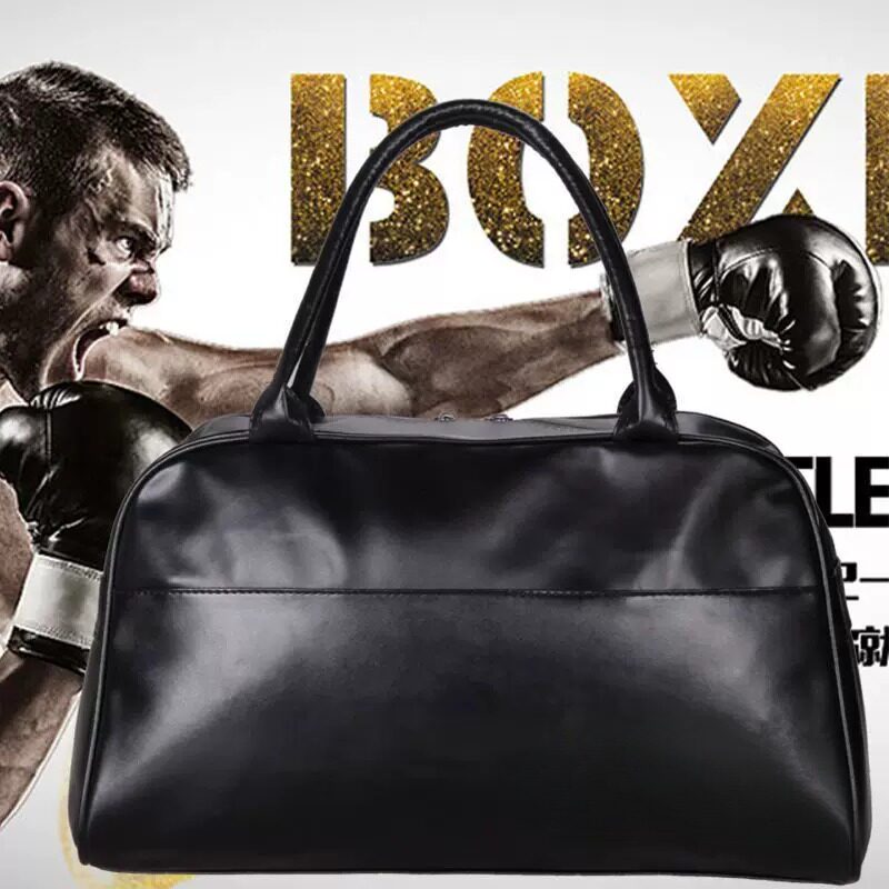 健身包女高级感哑光pu运动包瑜伽包手提pu皮旅行袋印刷logo出差包