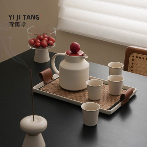 宜集堂Taqu中古风整套茶具套装家用客厅陶瓷高端精致小型乔迁之喜