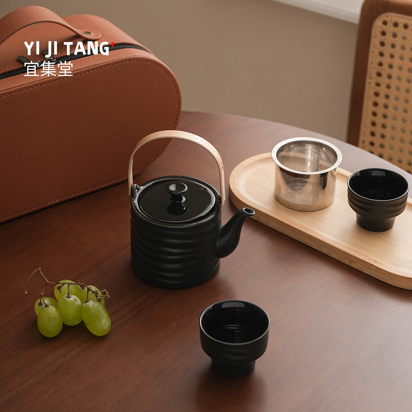 宜集堂川Mini高奢风功夫茶具套装茶壶小套组带茶盘礼盒送领导长辈图片