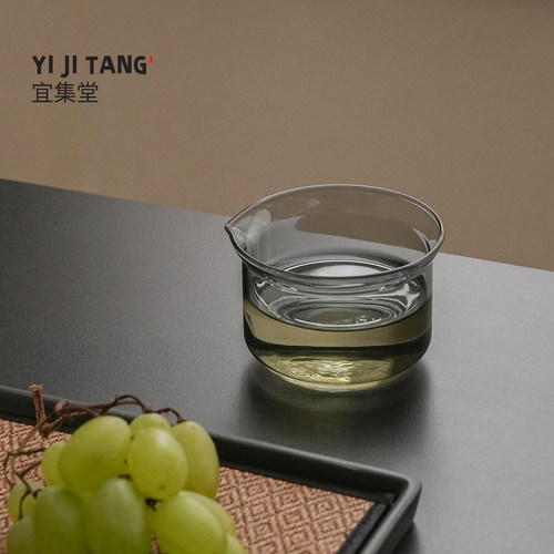 宜集堂宽宅新中式公道杯玻璃2026新款高级感茶具分茶器高端精致