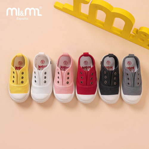 m1m2西班牙童鞋2026春季男女宝宝一脚蹬男女童幼儿园防滑鞋M20566 - 封面