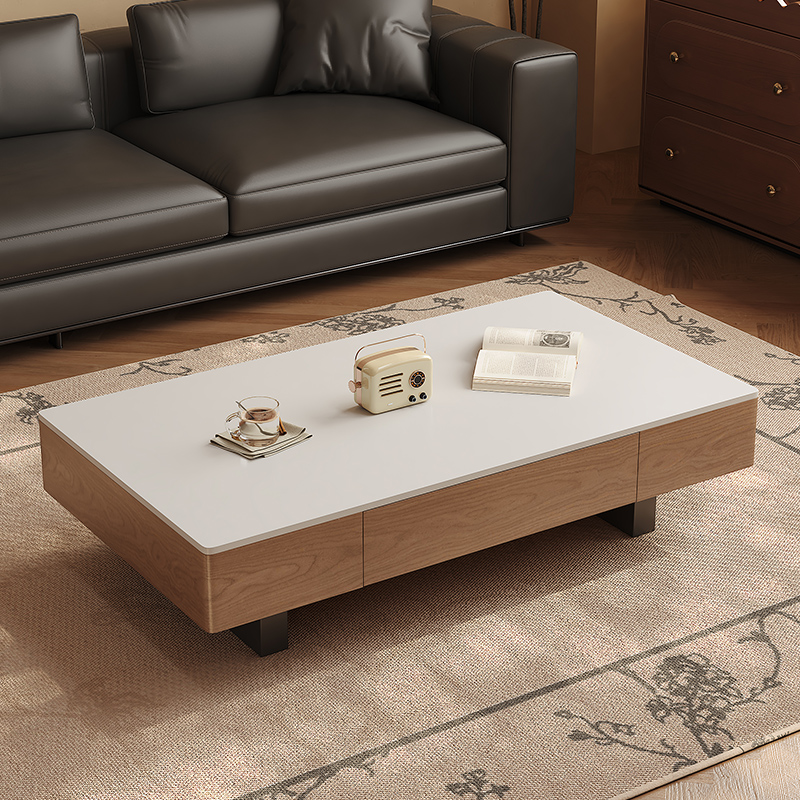 家用客厅极简现代中古风实木意式