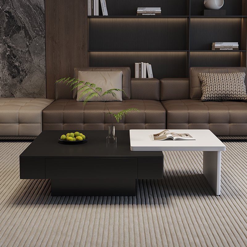 2025家用新款实木岩板茶几