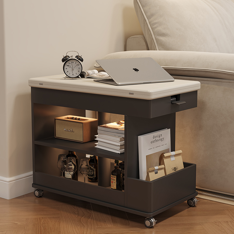 意式轻奢客厅家用可移动升降茶几